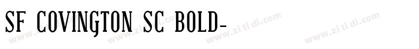 SF COVINGTON SC BOLD字体转换